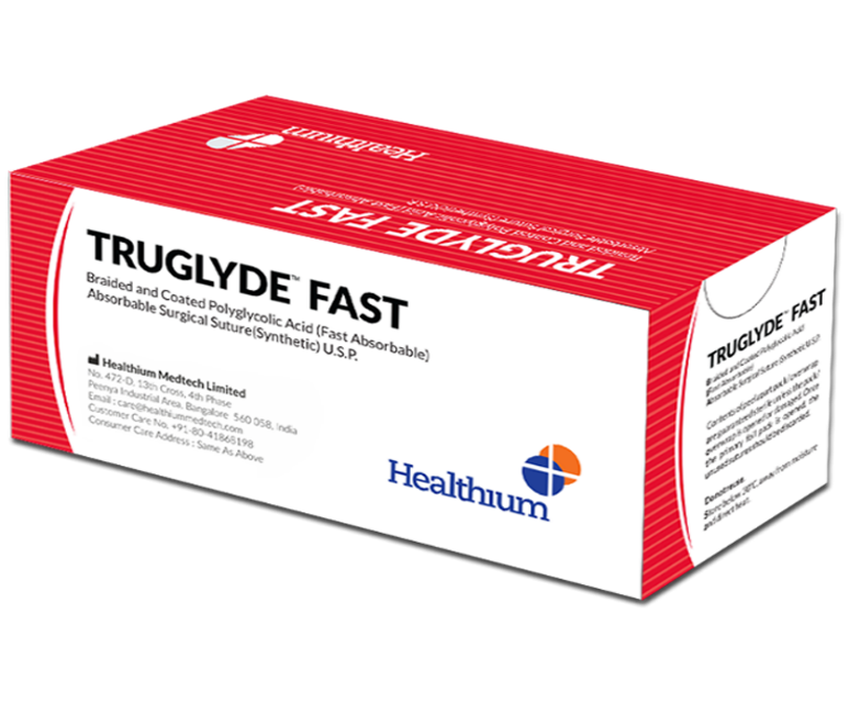 TRUGLYDE UNDYED U.S.P. 4-0, 75CM , 1/2 ROUND BODIED 22MM